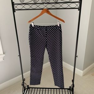 Polka dotted dress pants from Limited